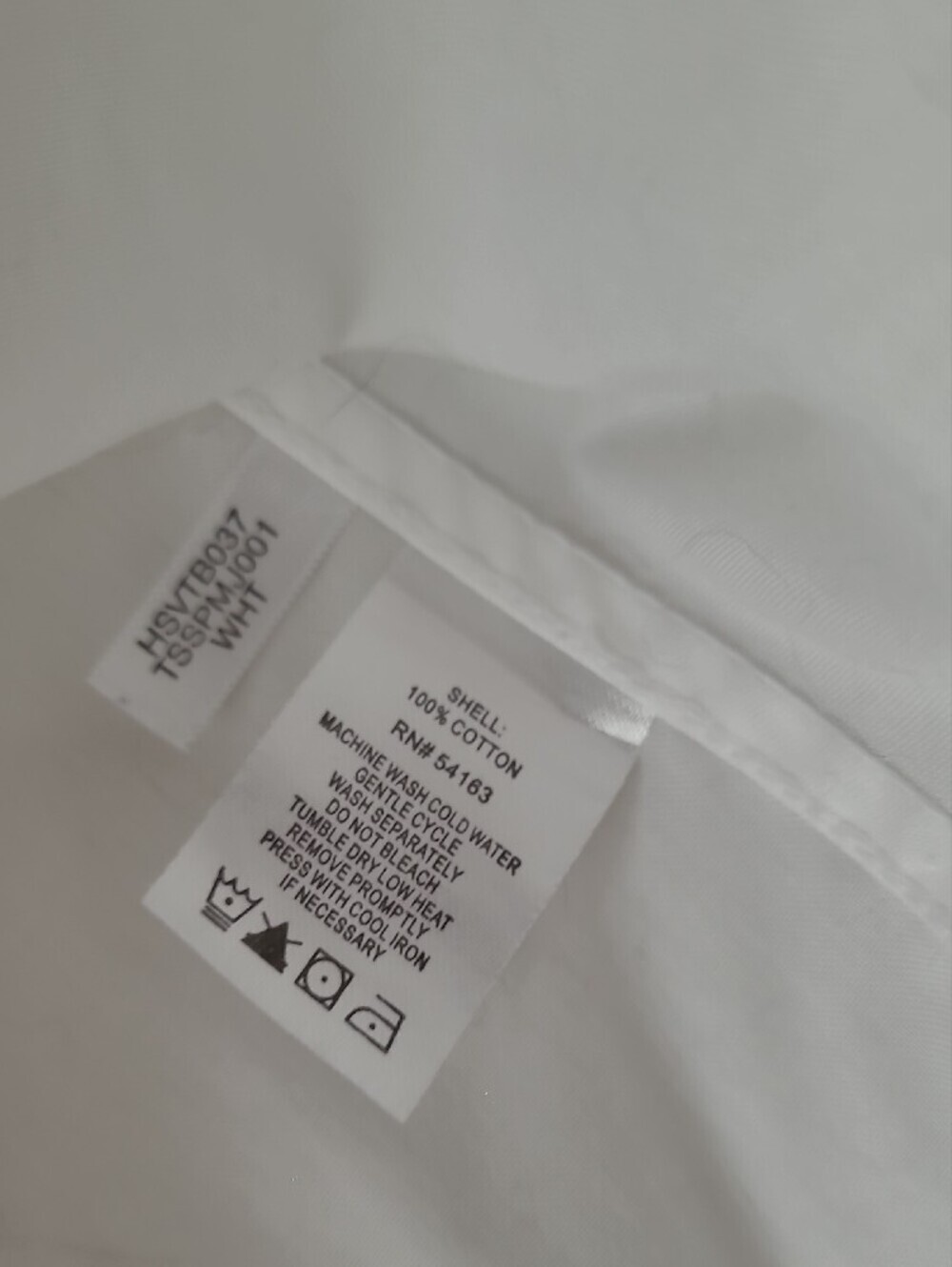 COTTON Tommy Hilfiger White Button-Up Dress Shirt - Slim Silhouette - Picture 5 of 9
